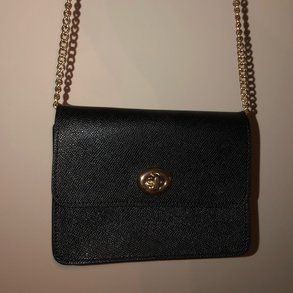 COACH LEATHER BLACK BAG - Picture 9 of 10